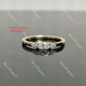 Self-Love marquise moissanite engagement ring| Doveggs