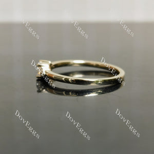 Self-Love moissanite yellow gold engagement ring| Doveggs