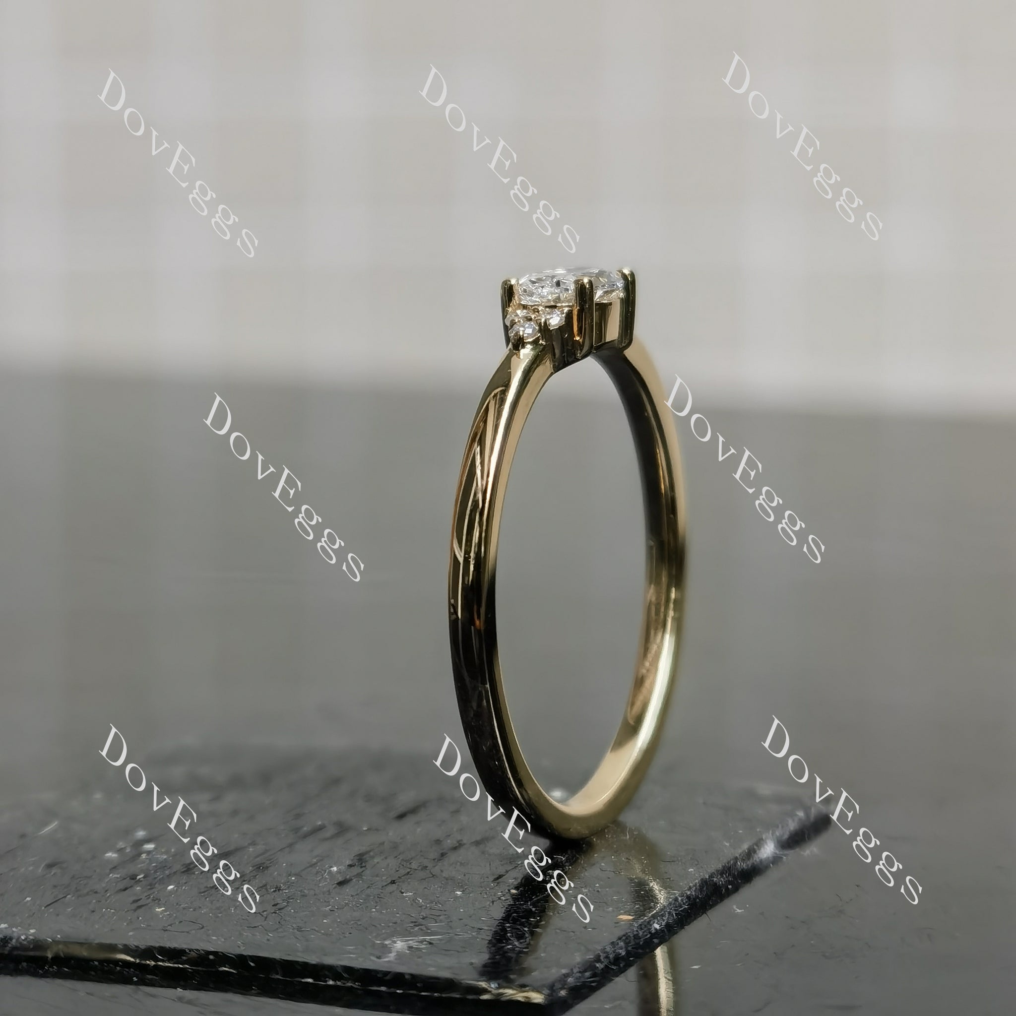 Custom design-Self-Love moissanite engagement ring| Doveggs
