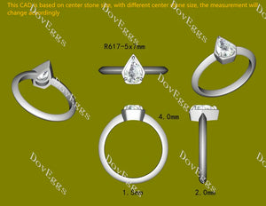 Classic Solitaire Lab Diamond Ring in 10K/14K Gold or Platinum | DovEggs