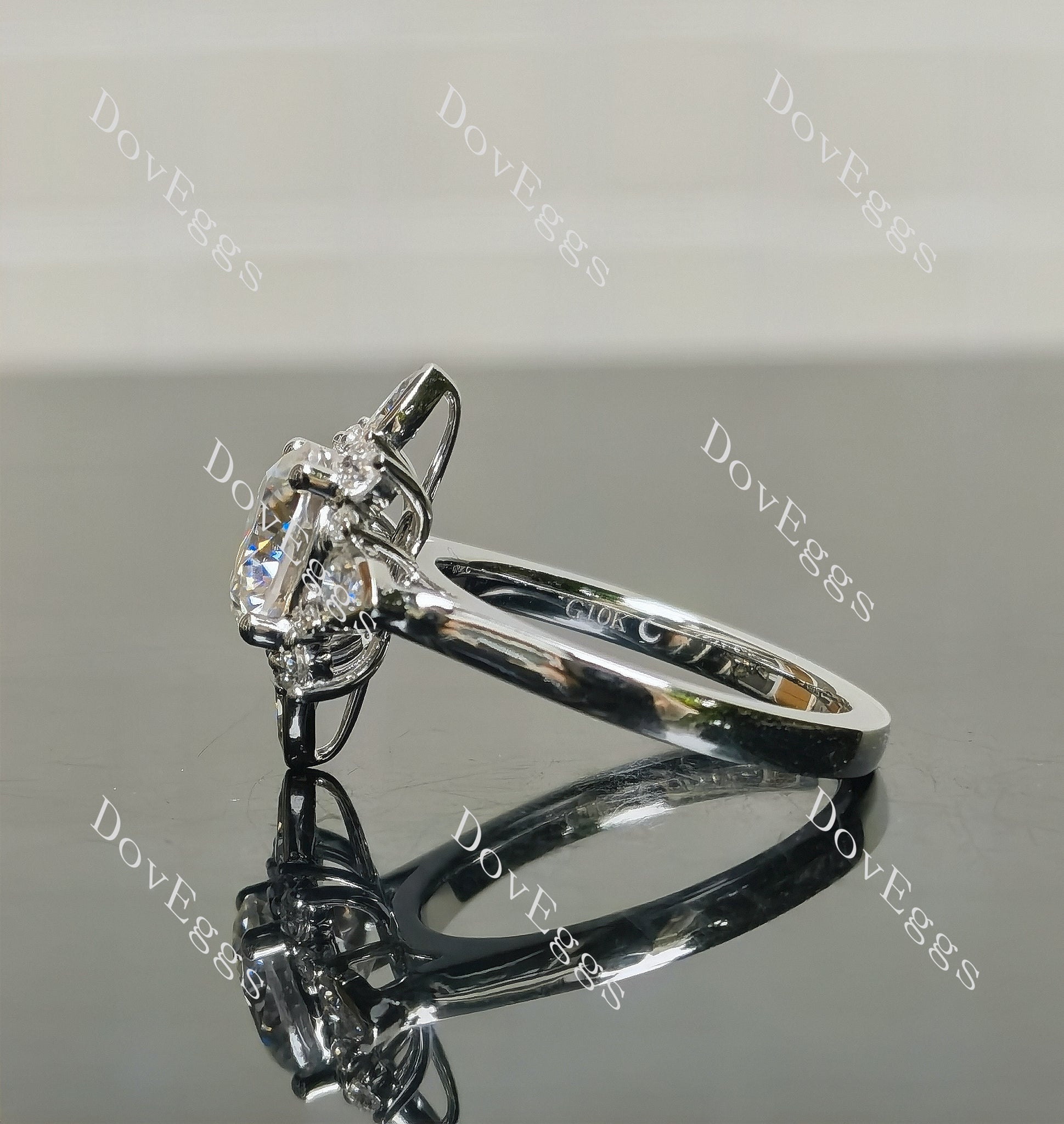 Doveggs moissanite sterling silver rings