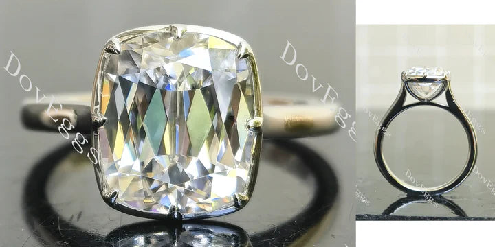 Classic Solitaire Custom Lab Diamond Ring in K Gold or Platinum | DovEggs