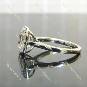Classic Solitaire Custom Lab Diamond Ring in K Gold or Platinum | DovEggs