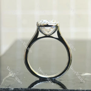 Solitaire moissanite engagement ring|Doveggs