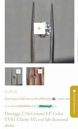 Layaway for lab diamond on sales( applied code DEDIAMONDT)