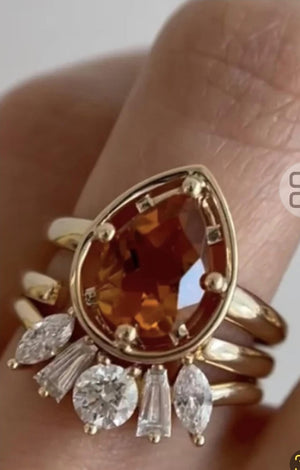 Setting only + The sec layaway of Pear Diamond ( Discount Applied)