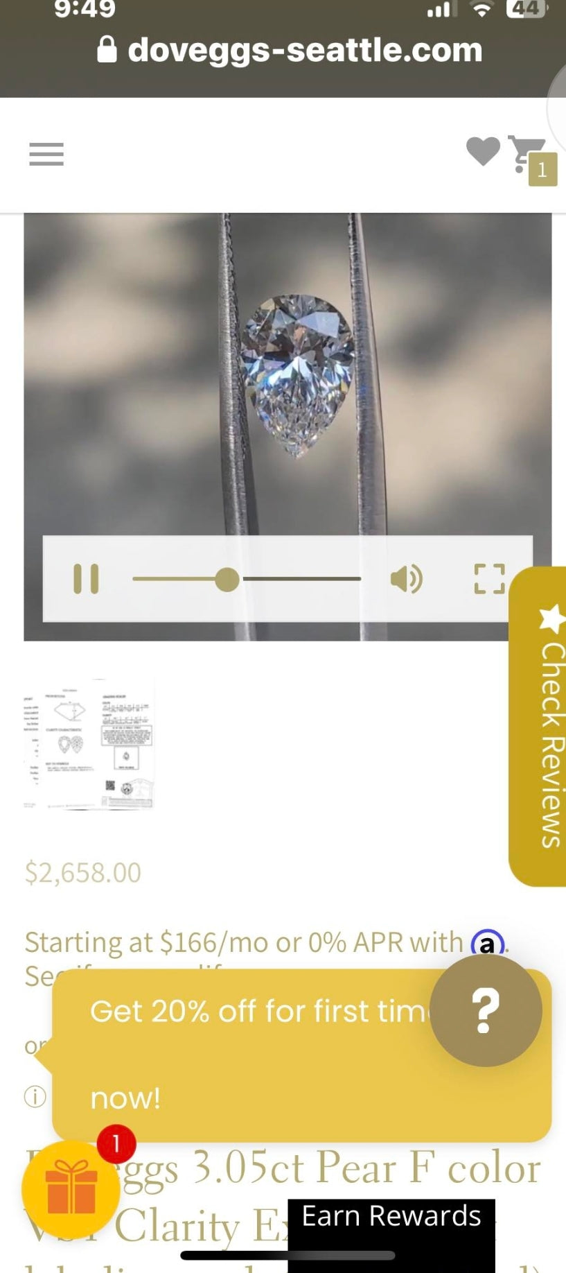 Payment link to exchange order 23185 23108 14k YG size 6 in above Diamond( Discount applied)