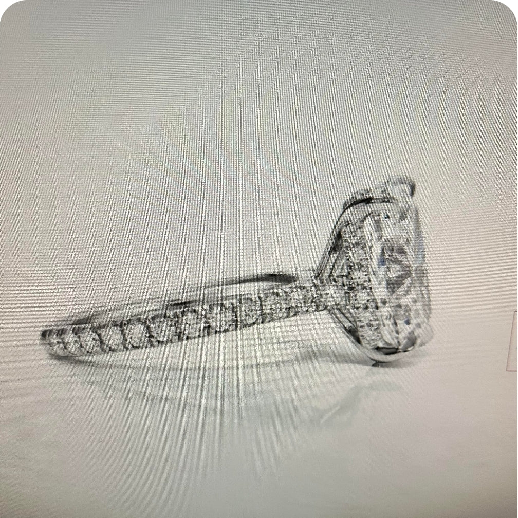 Payment link for Veronica In Above Diamond Setting in 14k WG Lab diamond Accents 1.7mm band width Size 5 ( Discount Applied)