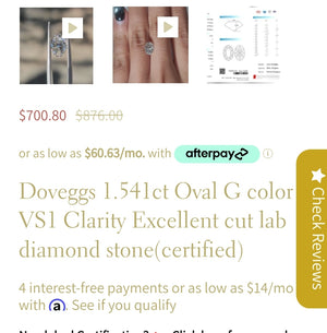 Payment link for Mau. Lab diamond above in 14k YG setting size 6.5 ( discount applied)