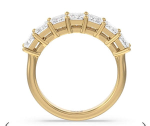 Custom payment link in 3*5mm moissanite solid platinum size 8