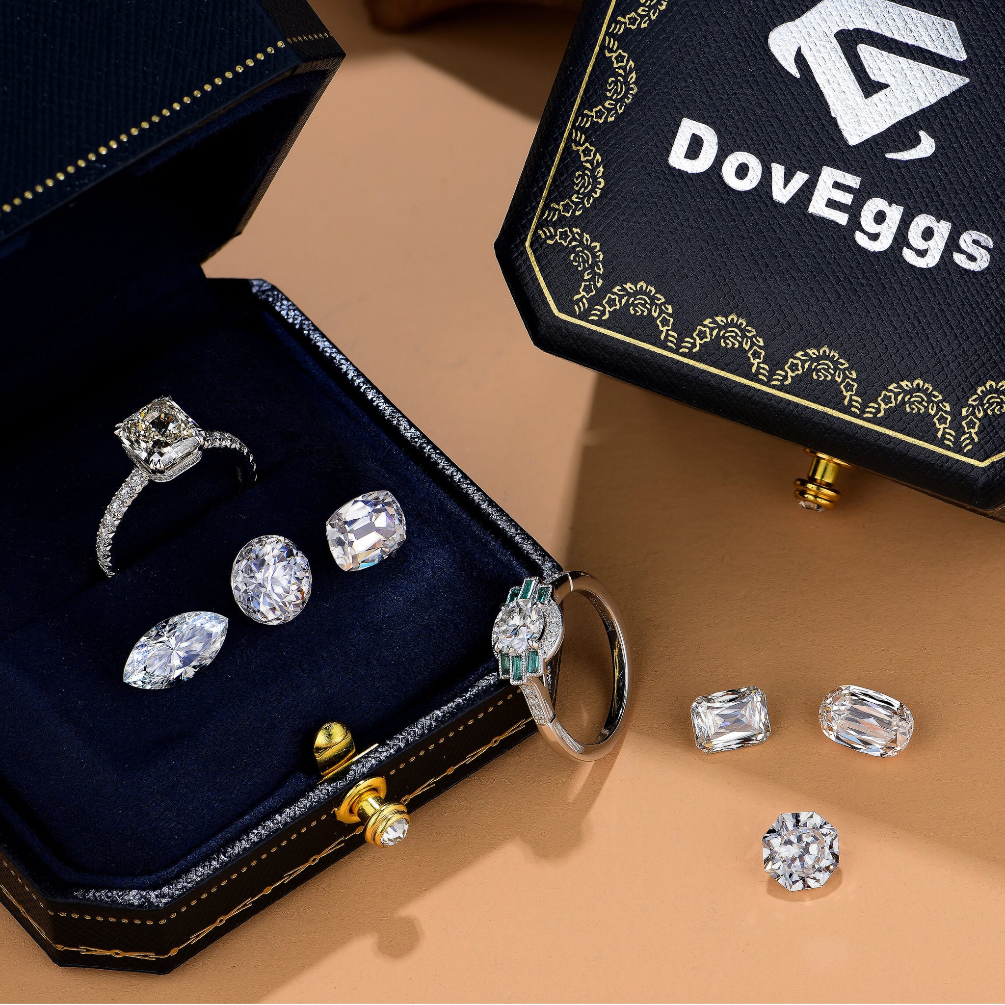 Comparison between Moissanite and lab diamonds