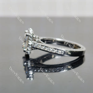 (size 6.5-7-8-9.25)Doveggs sterling silver moissanite engagement ring