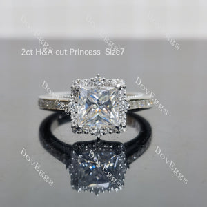 (size 6.5-7-8-9.25)Doveggs sterling silver moissanite engagement ring