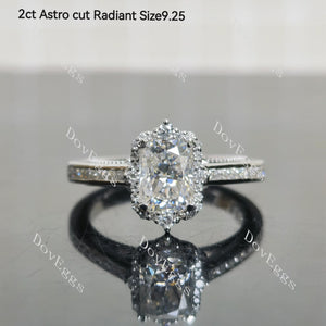 (size 6.5-7-8-9.25)Doveggs sterling silver moissanite engagement ring