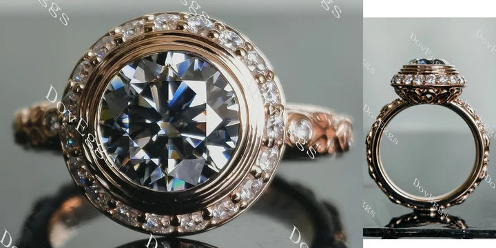 Doveggs art deco vintage engagement ring semi-mount only(Exclusively to DovEggs Stones) - DovEggs-Seattle
