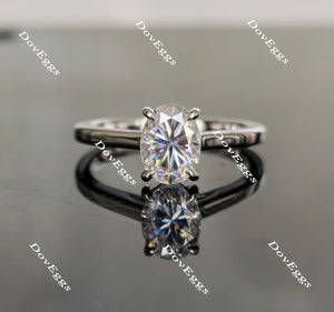Classic Solitaire Lab Diamond Ring in 10K/14K Gold or Platinum | DovEggs