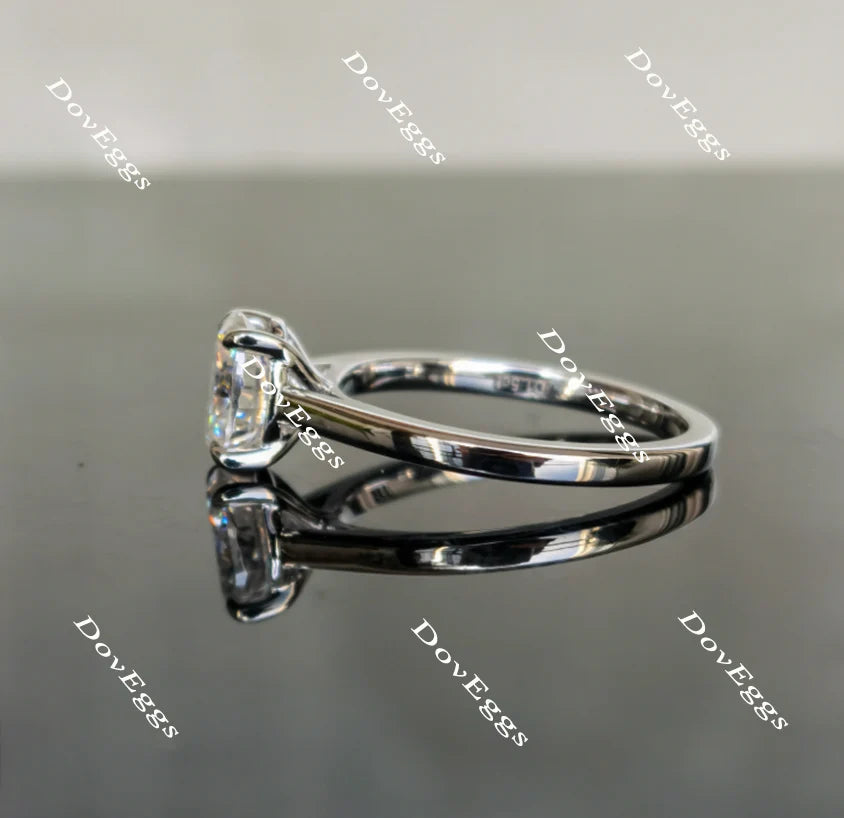 Classic Solitaire Lab Diamond Ring in 10K/14K Gold or Platinum | DovEggs