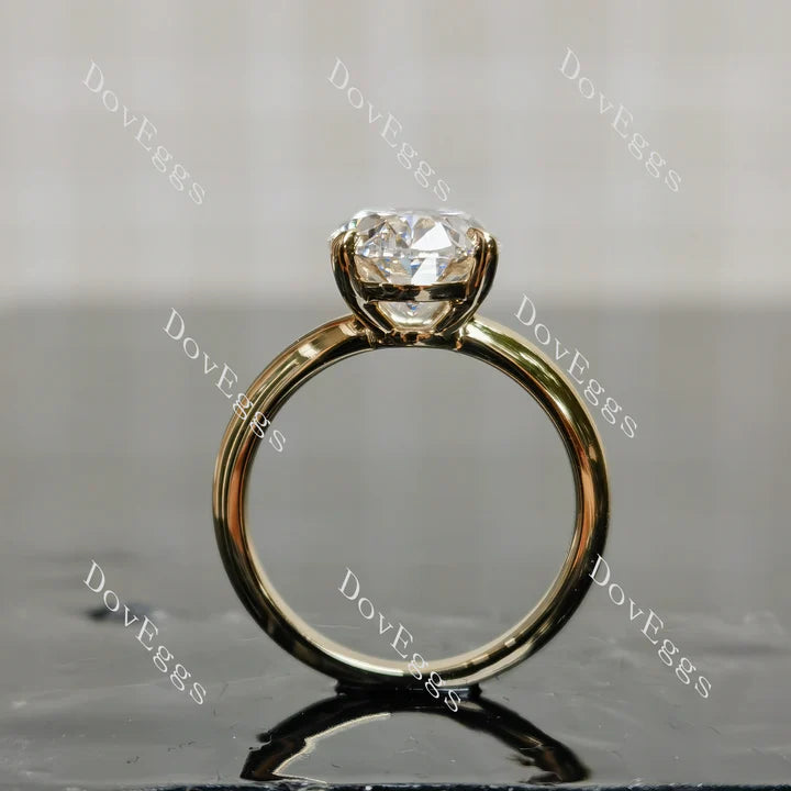 Lab Diamond Solitaire Ring in 10K/14K Gold or Platinum | DovEggs