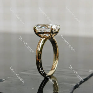 Lab Diamond Solitaire Ring in 10K/14K Gold or Platinum | DovEggs