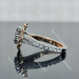 Pave and fine vintage carving craftsmanship with Doveggs ring.