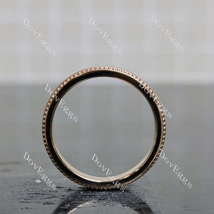Matt effect wedding band|Doveggs