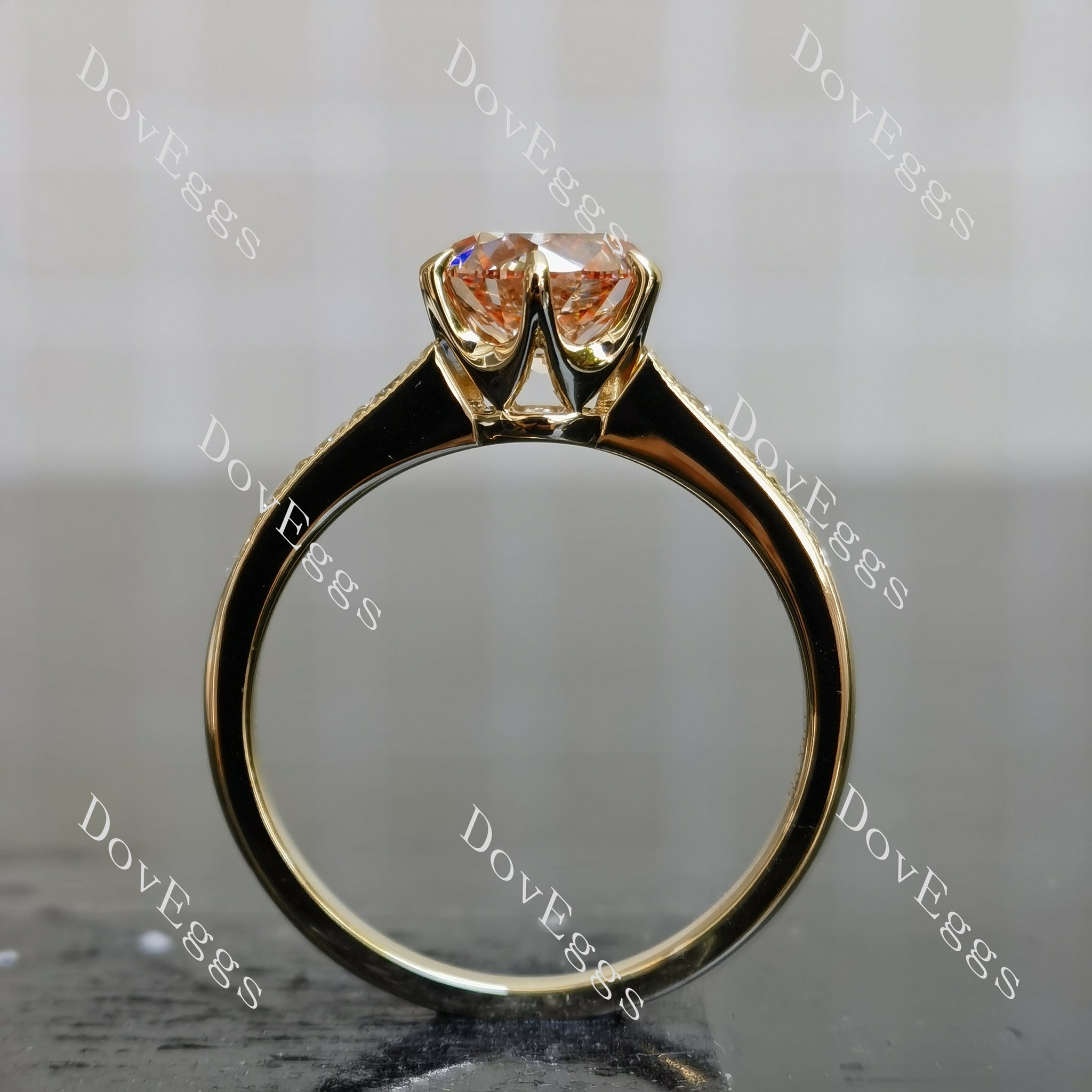Doveggs rose gold engagement ring