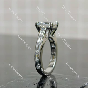Lab Diamond Ring with GHI Color Accents (Moissanite/LGD) in 10K/14K Gold or Platinum | DovEggs
