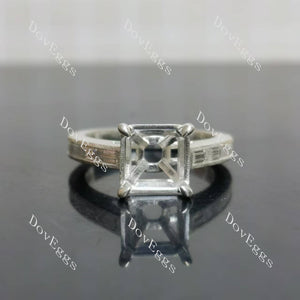 Lab Diamond Ring with GHI Color Accents (Moissanite/LGD) in 10K/14K Gold or Platinum | DovEggs