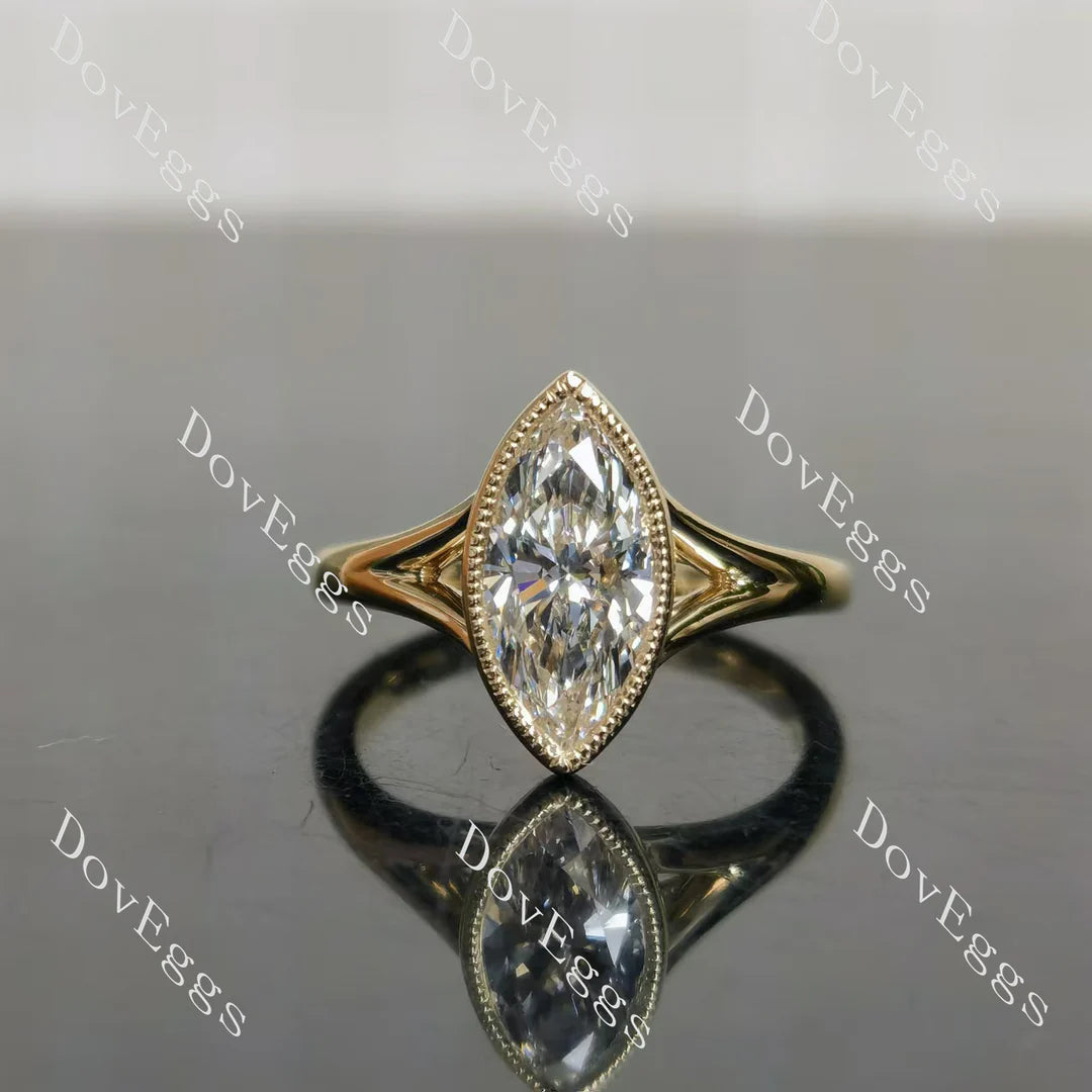 Classic Solitaire Lab Diamond Ring in 10K/14K/18K Gold or Platinum | DovEggs