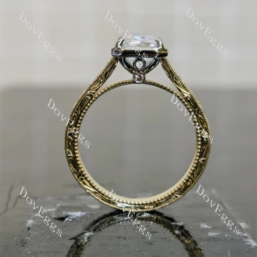 Petite Pavé Lab Diamond Ring with ≤2.8mm Accents in 10K/14K Gold or Platinum | DovEggs