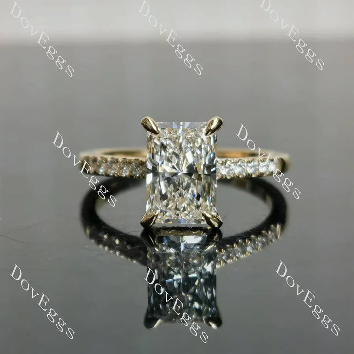 Pave fabulous lab diamond engagement ring set semi-mount only(Exclusively to DovEggs Stones) - DovEggs-Seattle