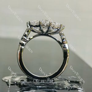 S925 silver moissanite ring| Doveggs