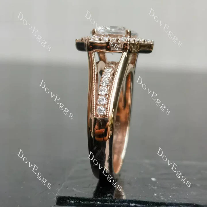 Petite Pavé Lab Diamond Ring with ≤2.8mm Accents in 10K/14K Gold or Platinum | DovEggs