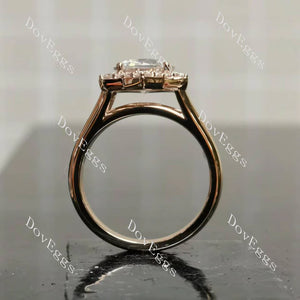 Petite Pavé Lab Diamond Ring with ≤2.8mm Accents in 10K/14K Gold or Platinum | DovEggs