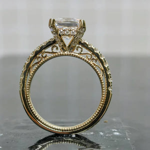 Accent Lab Diamond Ring in 10K/14K Gold or Platinum | DovEggs