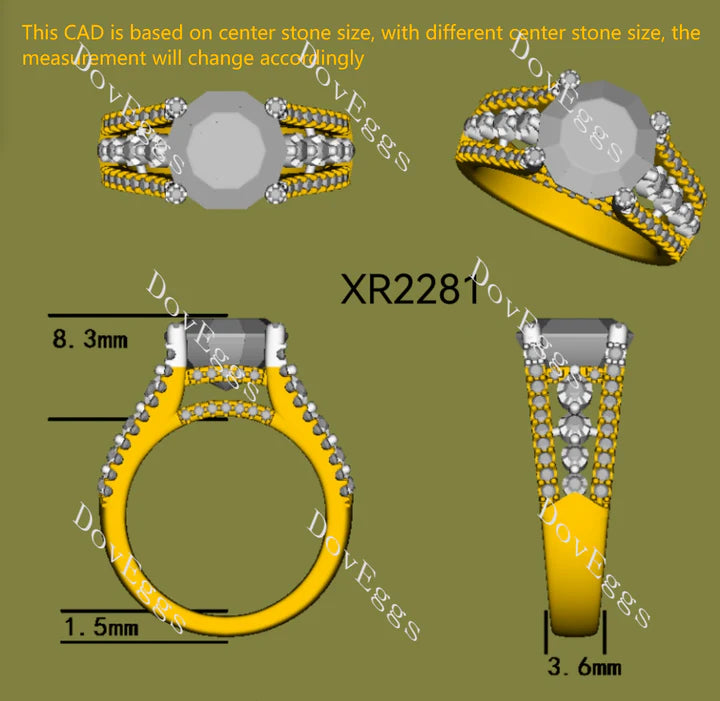 Lab Diamond Eternity Band Ring in 10K/14K/18K Gold or Platinum | DovEggs