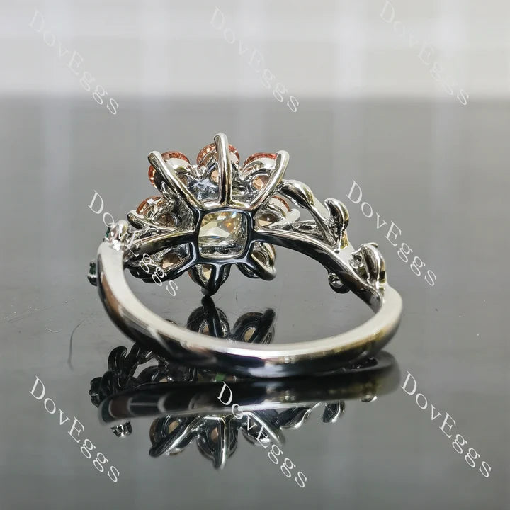 Elegant Accent Lab Diamond Ring in 10K/14K Gold or Platinum | DovEggs