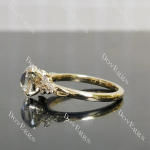 Delicate Pavé Lab Diamond Ring with ≤2.8mm Accents in 10K/14K Gold or Platinum | DovEggs