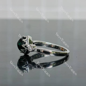 Elegant Pavé Lab Grown Diamond Ring in 10K/14K/18K Gold or Platinum | DovEggs