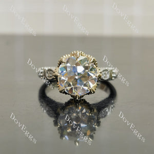 Modern Pave Lab Diamond Ring in 10K/14K/18K Gold or Platinum | DovEggs