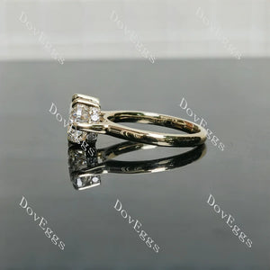 Pavé Lab Grown Diamond Engagement Ring in 10K/14K/18K Gold or Platinum | DovEggs