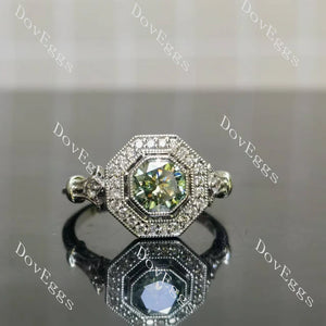 Halo Lab Diamond Ring in 10K/14K/18K Gold & Platinum | DovEggs
