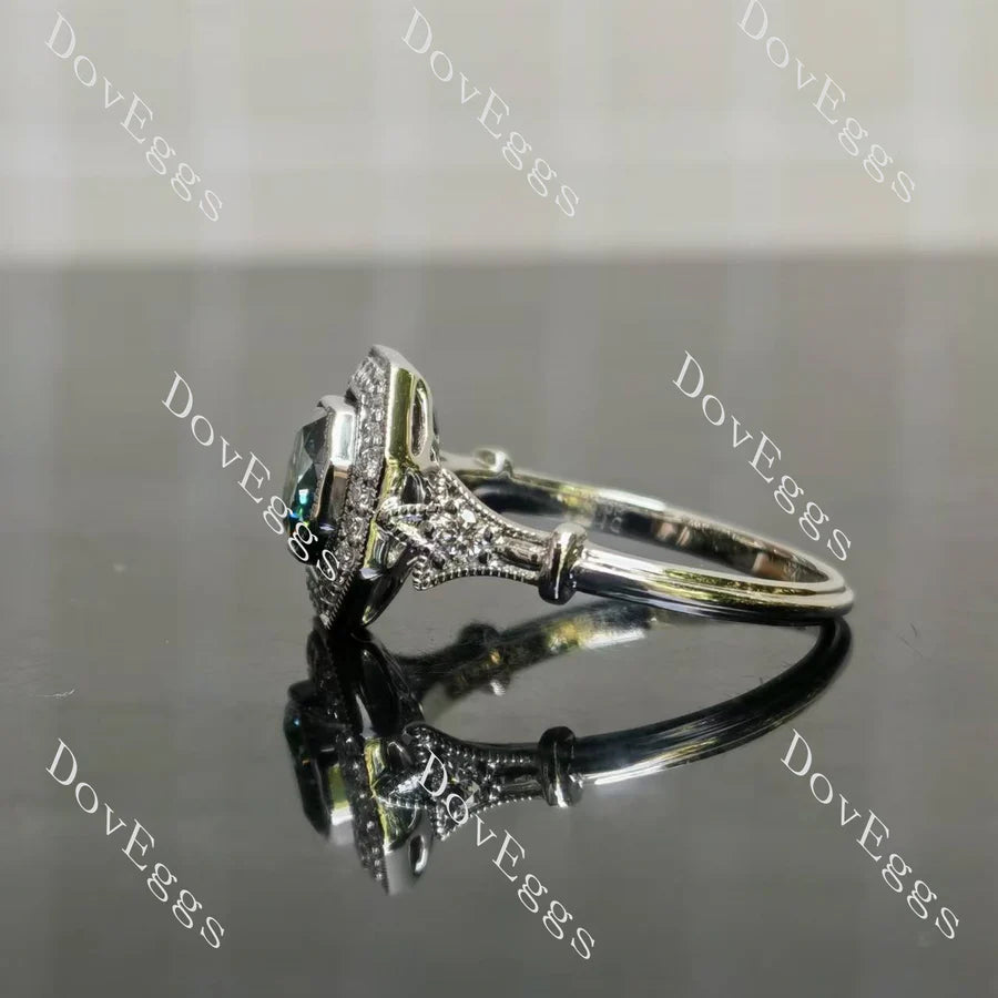 Halo Lab Diamond Ring in 10K/14K/18K Gold & Platinum | DovEggs