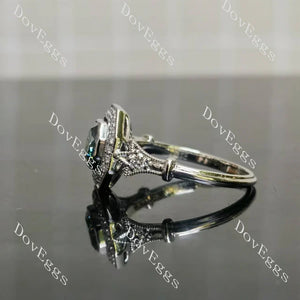 Halo Lab Diamond Ring in 10K/14K/18K Gold & Platinum | DovEggs