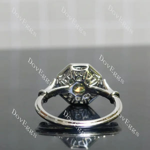 Halo Lab Diamond Ring in 10K/14K/18K Gold & Platinum | DovEggs