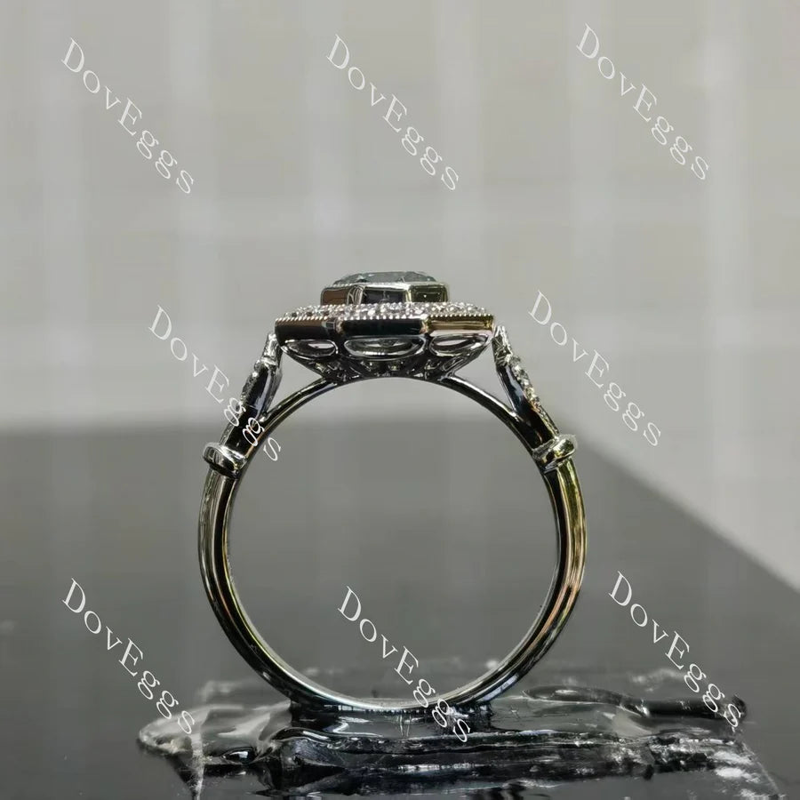 Halo Lab Diamond Ring in 10K/14K/18K Gold & Platinum | DovEggs