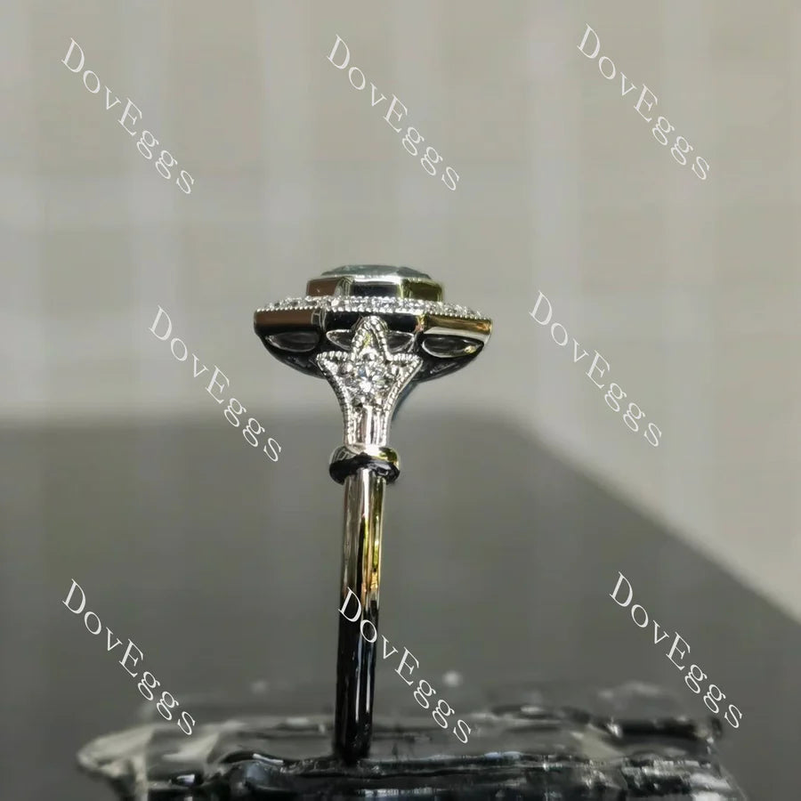 Halo Lab Diamond Ring in 10K/14K/18K Gold & Platinum | DovEggs