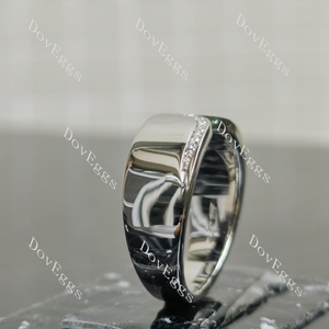 Sterling silver moissanite wedding band|Doveggs