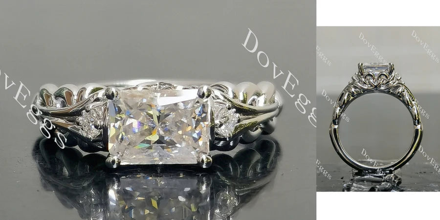 Halo Lab Grown Diamond Engagement Ring in 10K/14K/18K Gold or Platinum | DovEggs