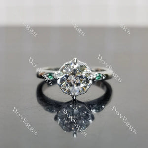 Pave Lab Grown Diamond Ring in 10K/14K/18K Gold or Platinum | DovEggs